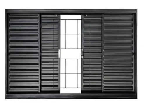 Janela Veneziana Com Grade 120×100