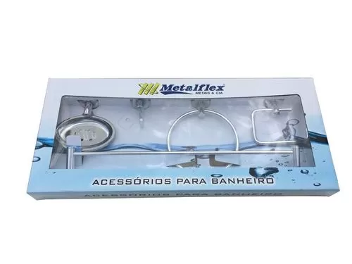 Kit de Acessórios para Banheiro Soft - 16558